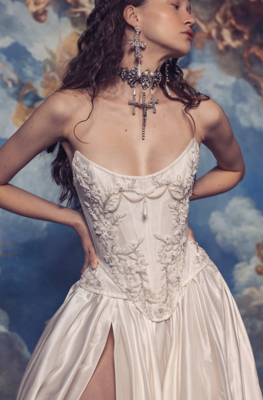 Scoop Bust Corset Wedding dress