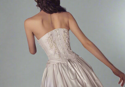 Scoop Bust Corset Wedding dress