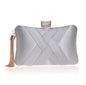 Tassel Metal Small Day Clutch