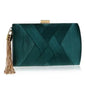 Tassel Metal Small Day Clutch