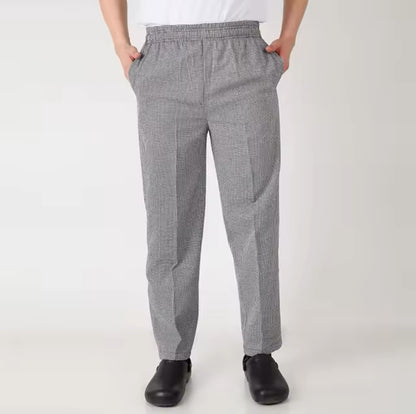 Chef Pants Cook Chef Bakery Pants with Elastic Waist