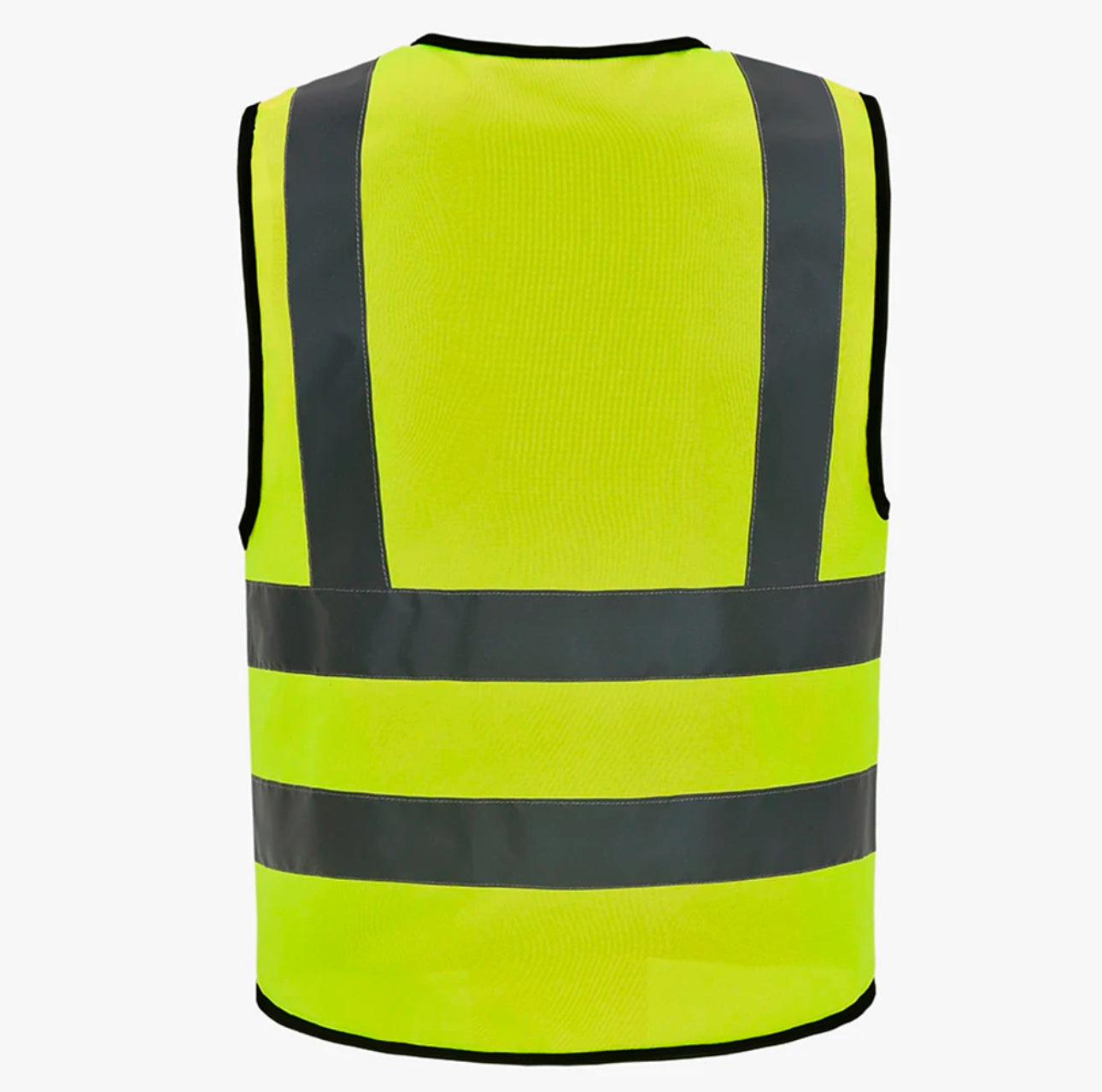 High Visibility Reflective Zip Pocket Security Waistcoats Jacket Workwear Vests