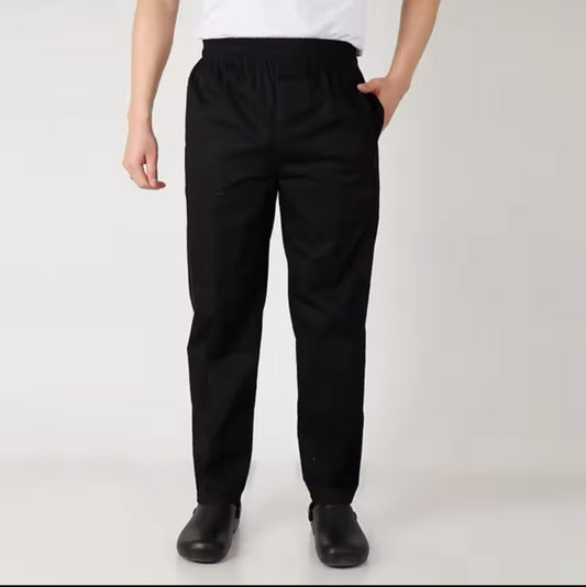 Chef Pants Cook Chef Bakery Pants with Elastic Waist