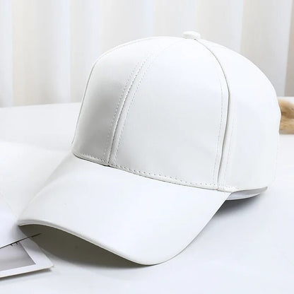 Sports leather baseball cap