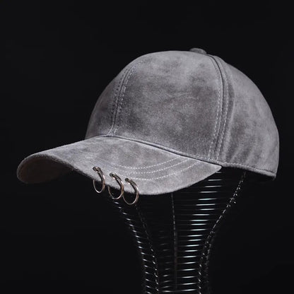 Suede Leather Hat