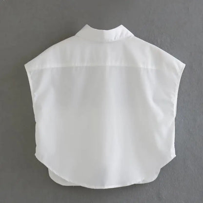 Cropped Sleeveless Shirt