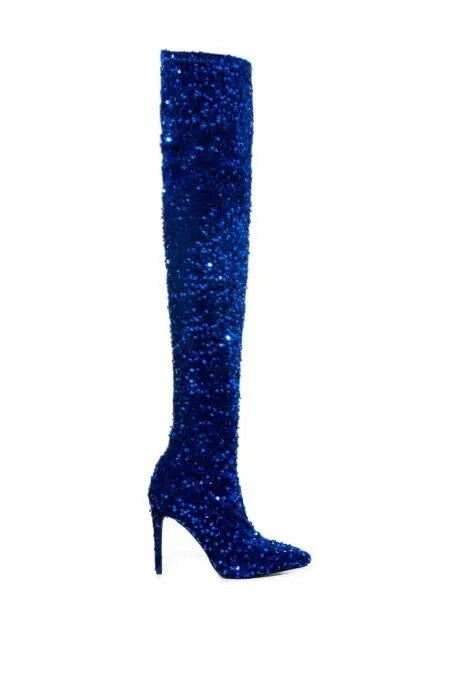 Long Flack Over the Knee Thin High Heel Boots