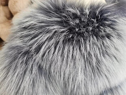 Winter Thick Coat Natural Fox Fur