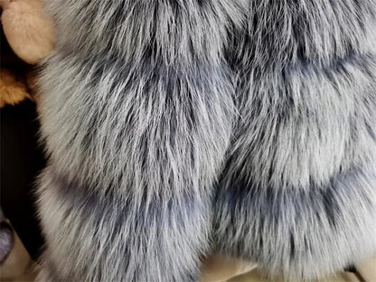 Winter Thick Coat Natural Fox Fur