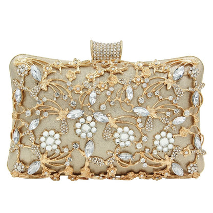 Evening Bag Crystal  Purse Crossbody Bag Chain Shoulder Bag with Rhinestone Clutch