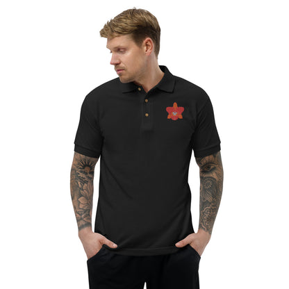 Cattleya Embroidered Polo Shirt