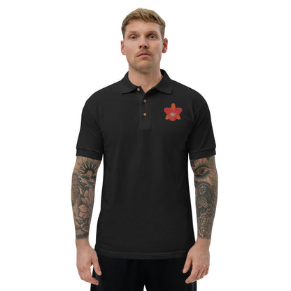 Cattleya Embroidered Polo Shirt