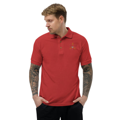 Cattleya Embroidered Polo Shirt