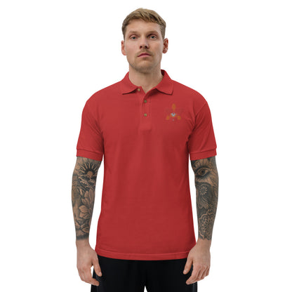 Cattleya Embroidered Polo Shirt