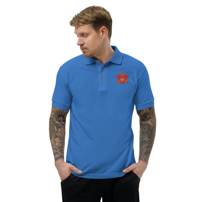 Cattleya Embroidered Polo Shirt