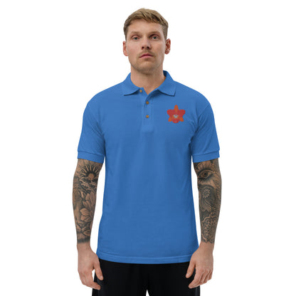 Cattleya Embroidered Polo Shirt