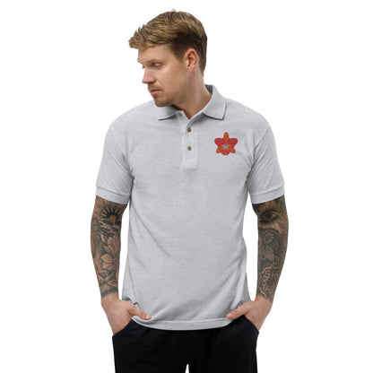 Cattleya Embroidered Polo Shirt