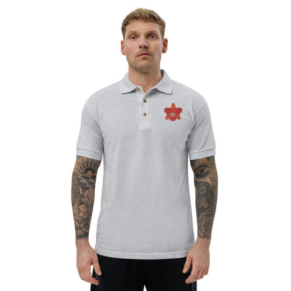 Cattleya Embroidered Polo Shirt