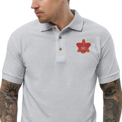 Cattleya Embroidered Polo Shirt