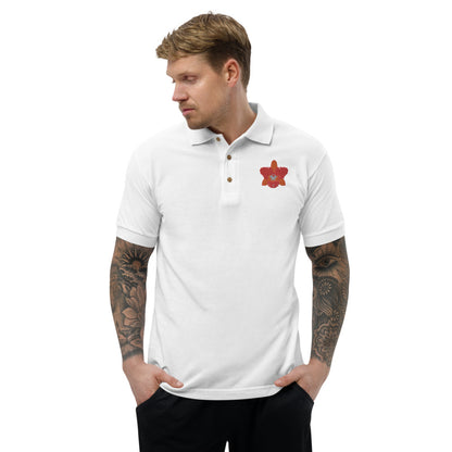 Cattleya Embroidered Polo Shirt