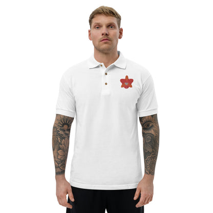 Cattleya Embroidered Polo Shirt