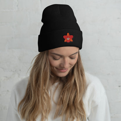 Cattleya Cuffed Beanie