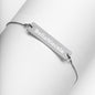 Engraved Silver Bar Chain Bracelet