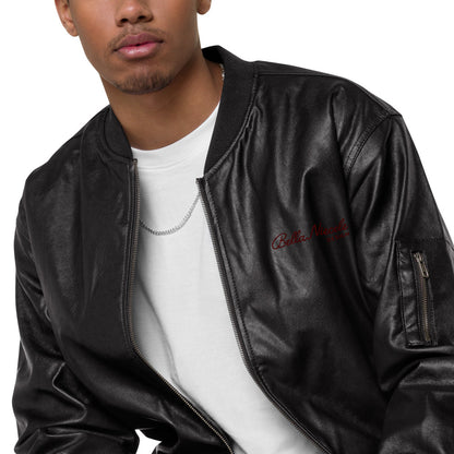 BN Leather Bomber Jacket