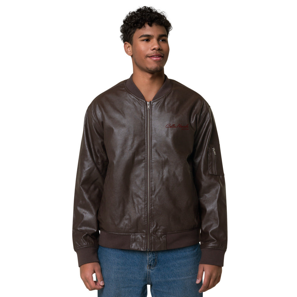 BN Leather Bomber Jacket