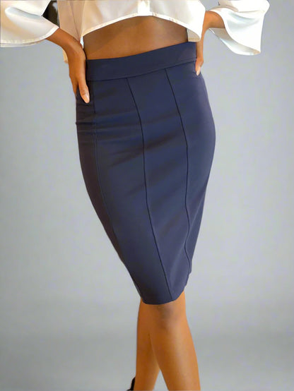 Essential Pencil Skirt  / High Waist Fitted Pencil Skirt.