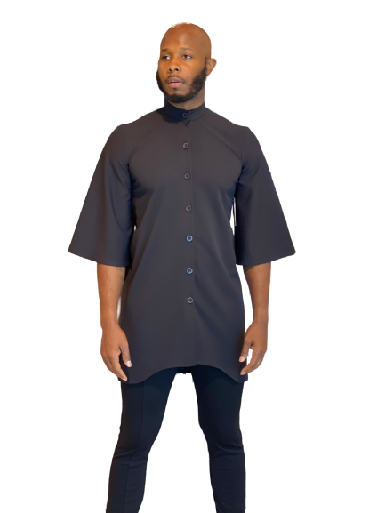 Men's Bell Sleeve Button Down Tunic