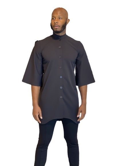 Men's Bell Sleeve Button Down Tunic