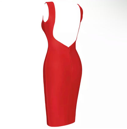 Backless Evening Bandage Dress