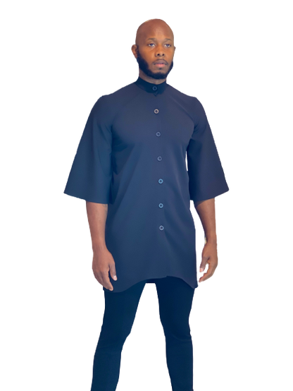 Men's Bell Sleeve Button Down Tunic