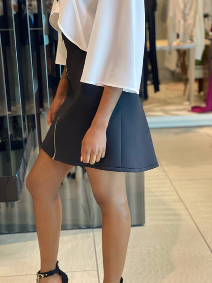 Natalie Mini Zip Up Front Skirt.